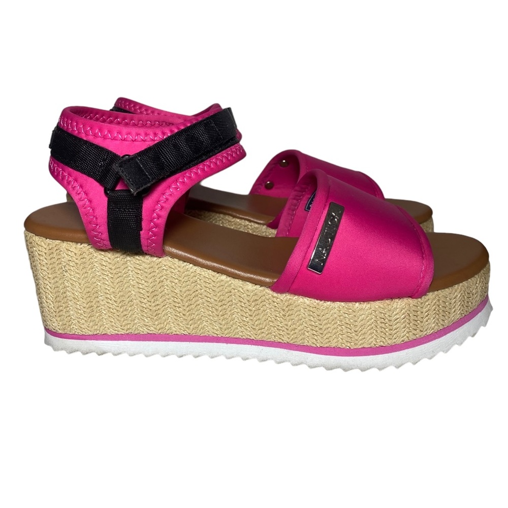 Nautica espadrilles pink nylon Womens size 8.5